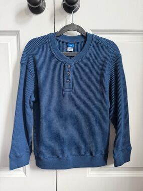 Old navy boys Blue Waffle Henley
